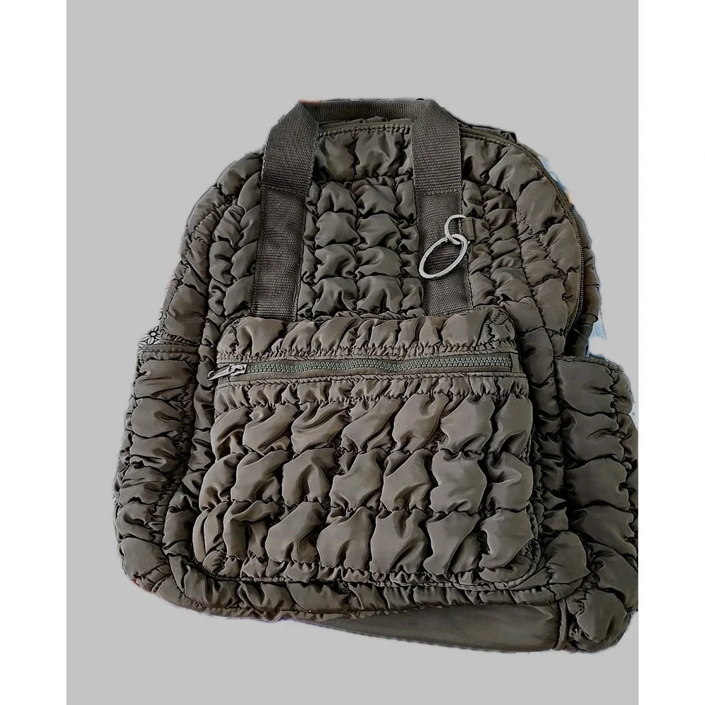 Wild Fable Green‎ Quilted Backpack